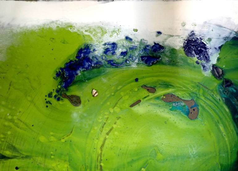 Original Abstract Expressionism Abstract Painting by Christa Haack
