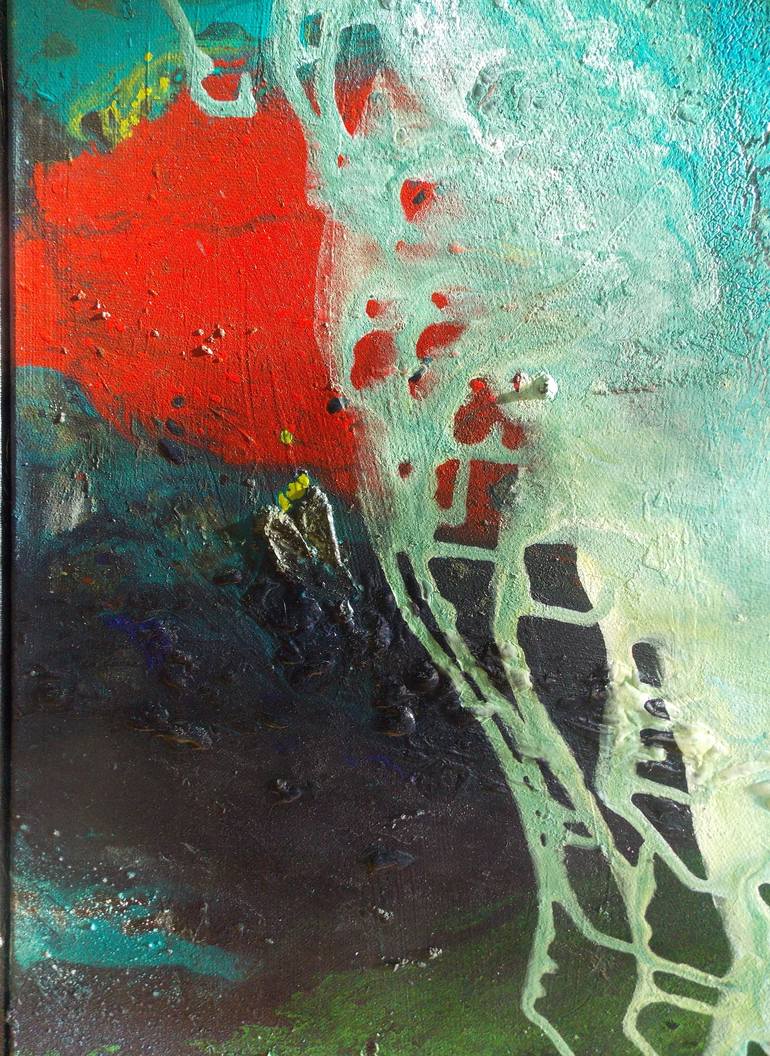 Original Abstract Expressionism Abstract Painting by CHRISTA HAACK