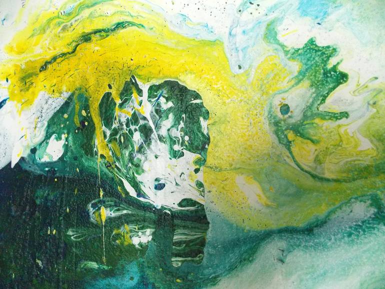 Original Abstract Expressionism Abstract Painting by Christa Haack