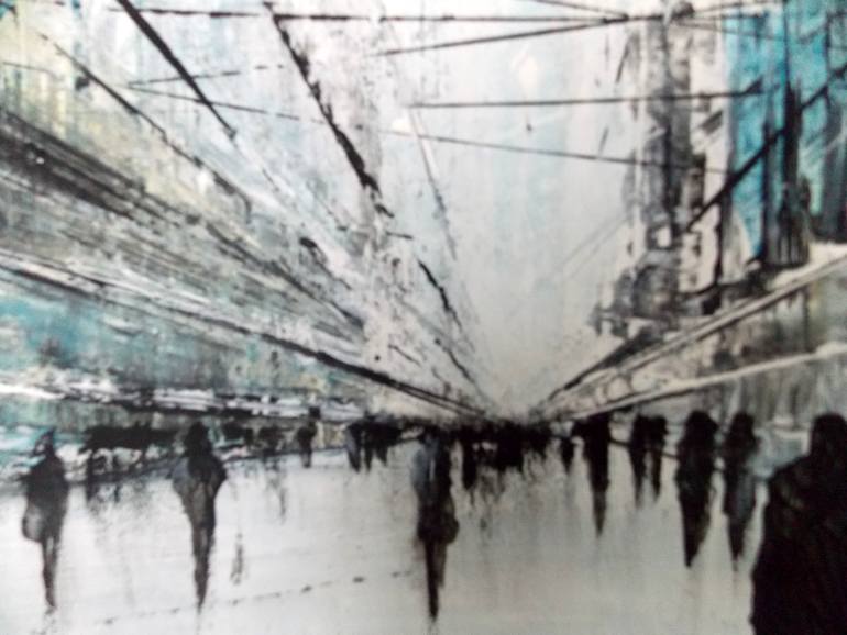 Original Abstract Expressionism Abstract Painting by Christa Haack