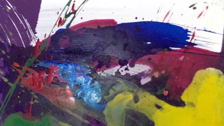 Original Abstract Expressionism Abstract Painting by Christa Haack