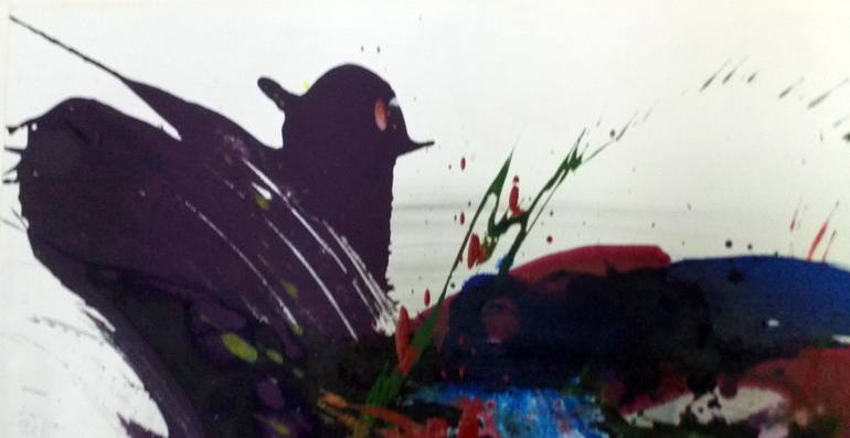 Original Abstract Expressionism Abstract Painting by Christa Haack