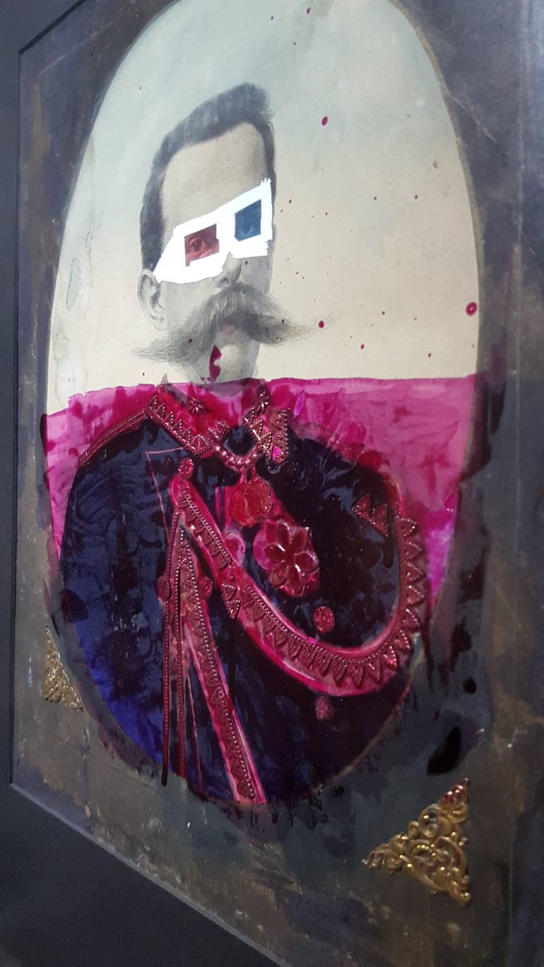 Original Expressionism Pop Culture/Celebrity Collage by Alvaro Raposo