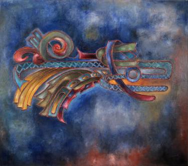 Original Abstract Painting by Juan  J Torres-Zavala