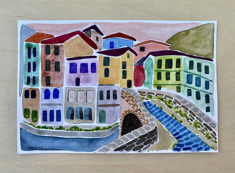 Original Architecture Painting by Nikki Galapon