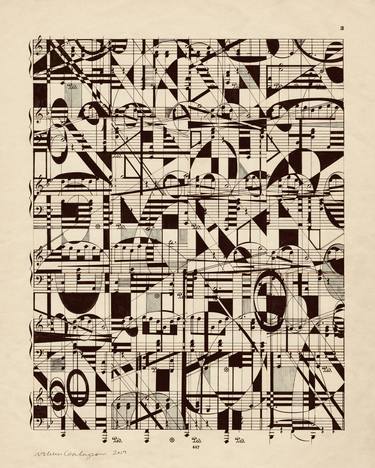 Original Abstract Music Drawings by Nikki Galapon
