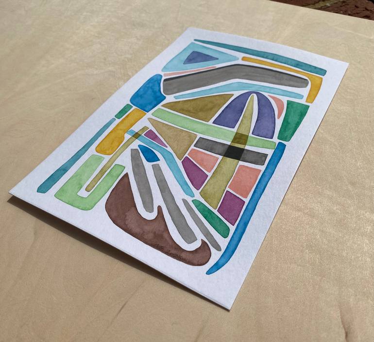 Original Abstract Expressionism Abstract Painting by Nikki Galapon