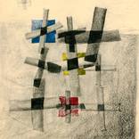 Primary Charcoal Crosses by Nikki Galapon