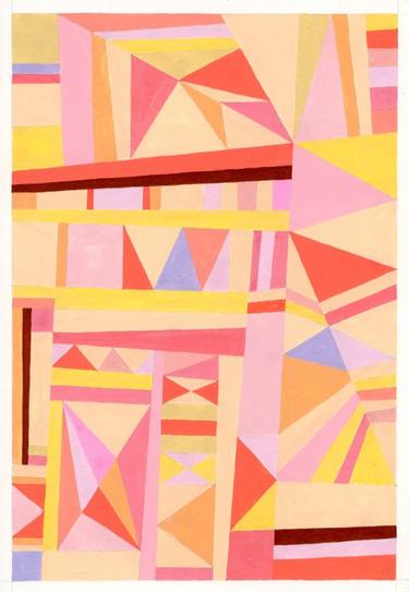 Original Abstract Geometric Paintings by Nikki Galapon