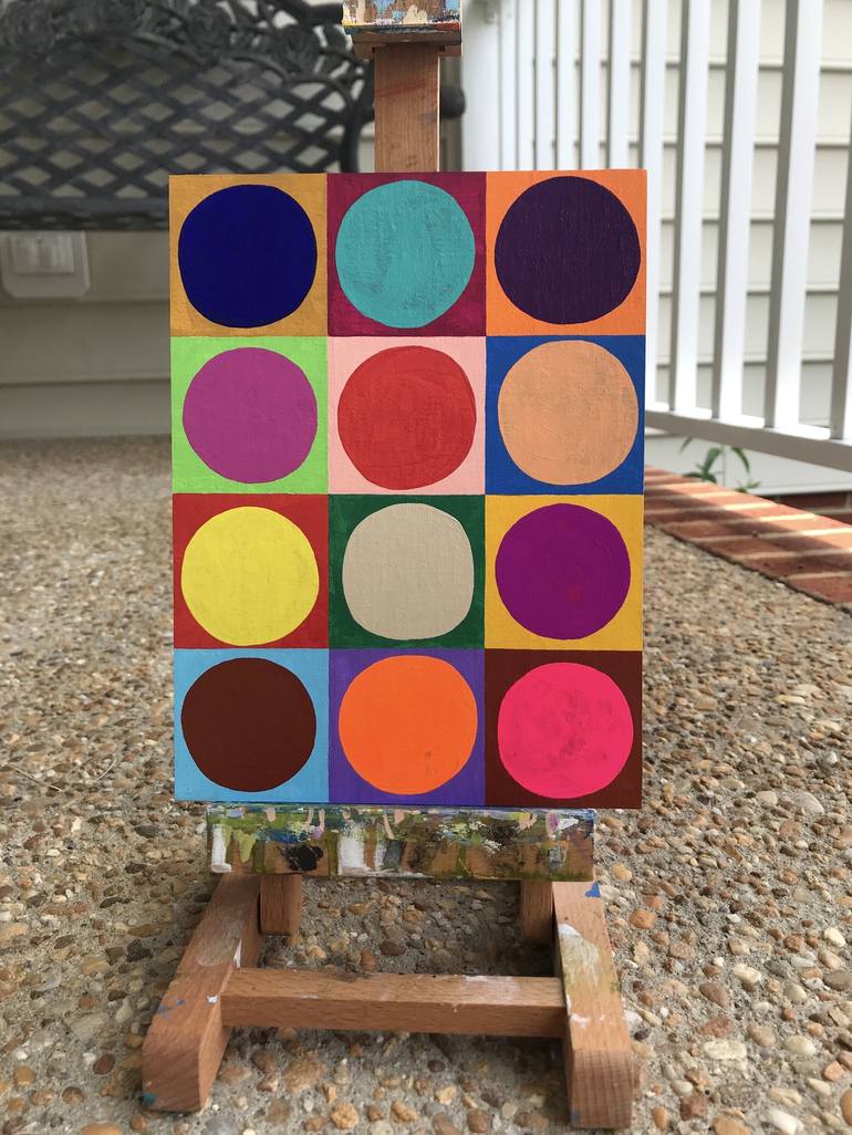 Original Geometric Painting by Nikki Galapon