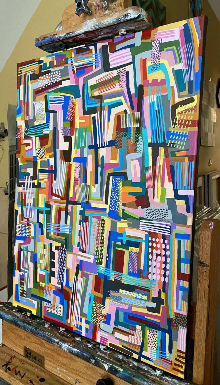 Original Abstract Painting by Nikki Galapon