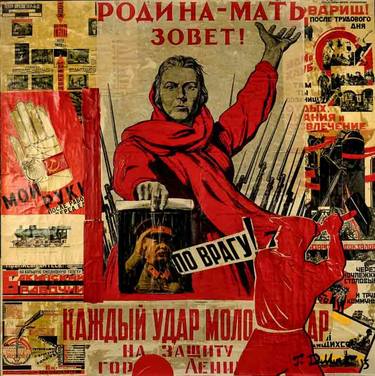 Original Pop Art Political Collage by Thomas Dellert-Dellacroix