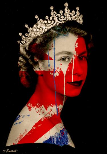 Portrait of the British Queen Elizabeth - Limited Edition of 10 thumb