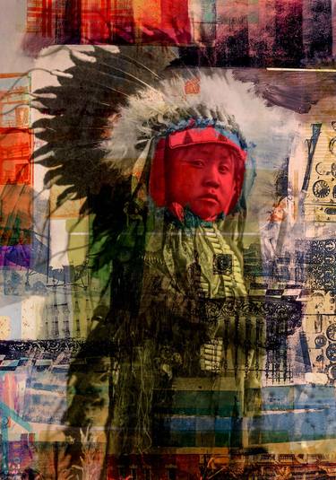 Native American Indian Boy Chief - Limited Edition of 10 thumb