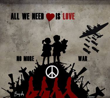 All we need is LOVE   no more war thumb
