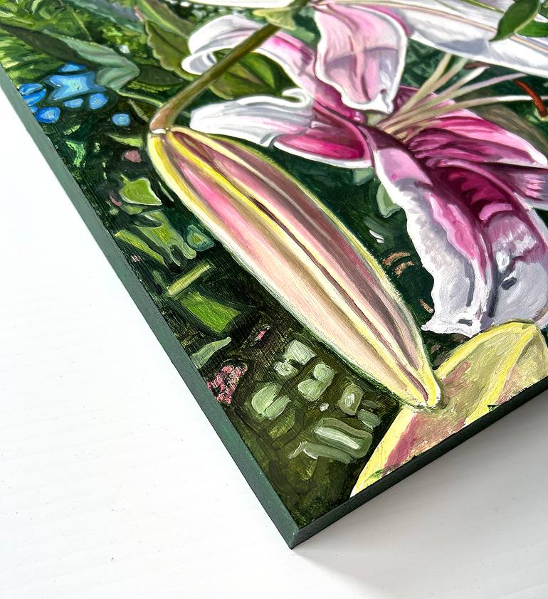 Original Realism Floral Painting by Kathryn Gabinet-Kroo