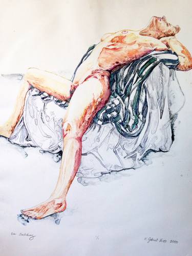 Original Figurative Body Printmaking by Kathryn Gabinet-Kroo