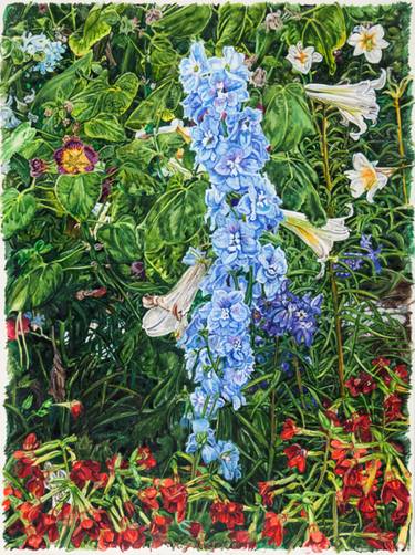 Original Fine Art Garden Paintings by Kathryn Gabinet-Kroo