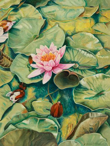 Print of Fine Art Floral Paintings by Kathryn Gabinet-Kroo