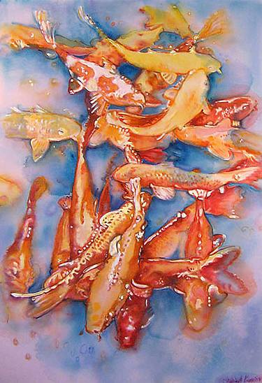 Print of Fine Art Fish Paintings by Kathryn Gabinet-Kroo