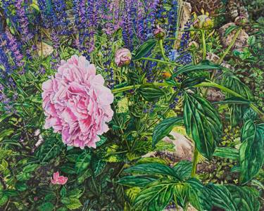 Original Fine Art Garden Paintings by Kathryn Gabinet-Kroo