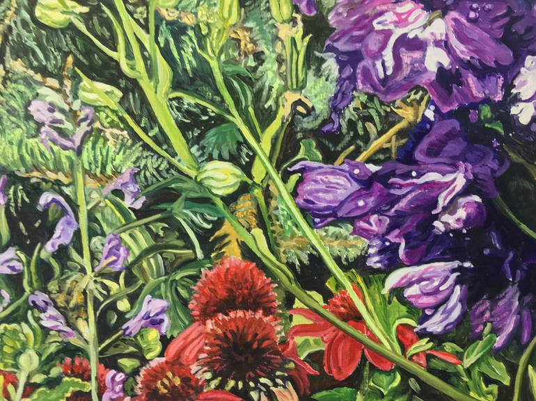 Original Garden Painting by Kathryn Gabinet-Kroo