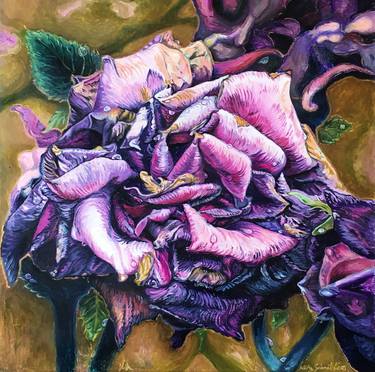 Original Fine Art Floral Paintings by Kathryn Gabinet-Kroo