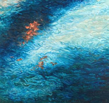 Original Abstract Water Paintings by Kathryn Gabinet-Kroo
