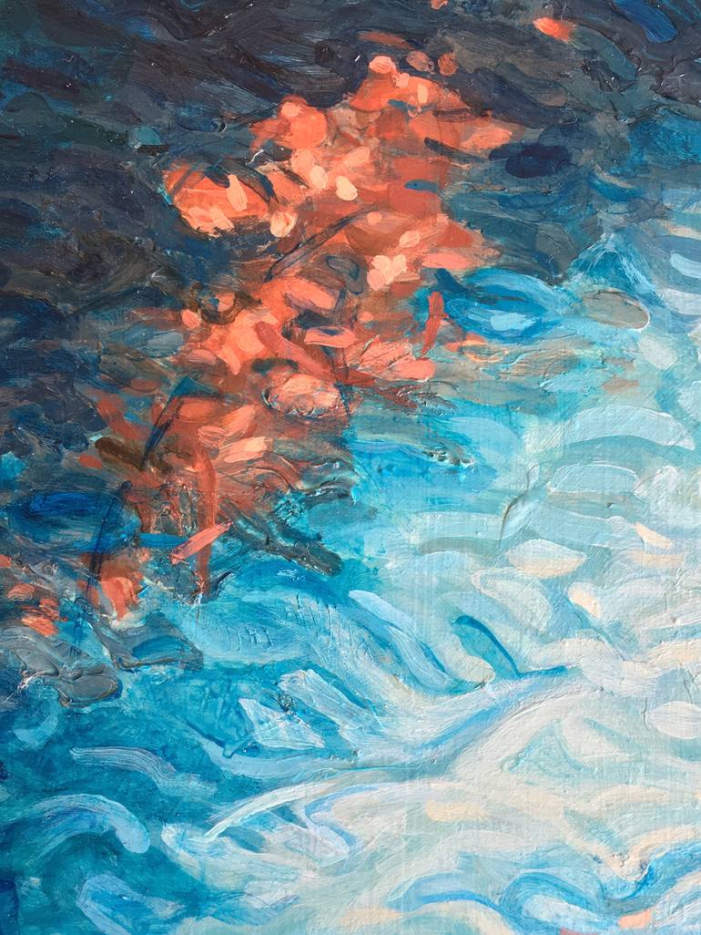 Original Abstract Water Painting by Kathryn Gabinet-Kroo