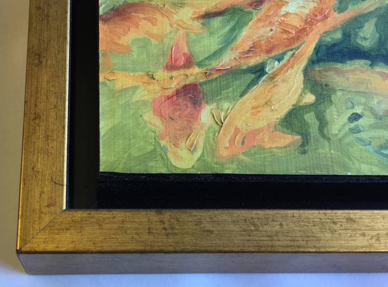Original Fine Art Fish Painting by Kathryn Gabinet-Kroo