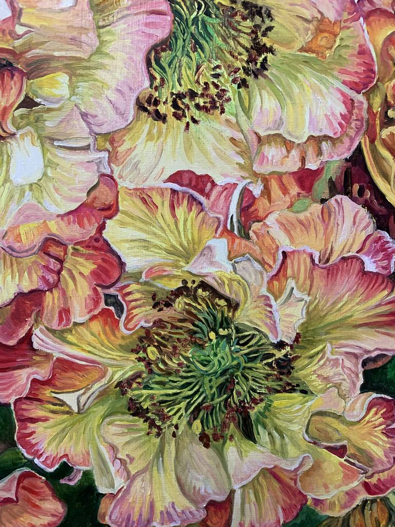 Original Fine Art Floral Painting by Kathryn Gabinet-Kroo