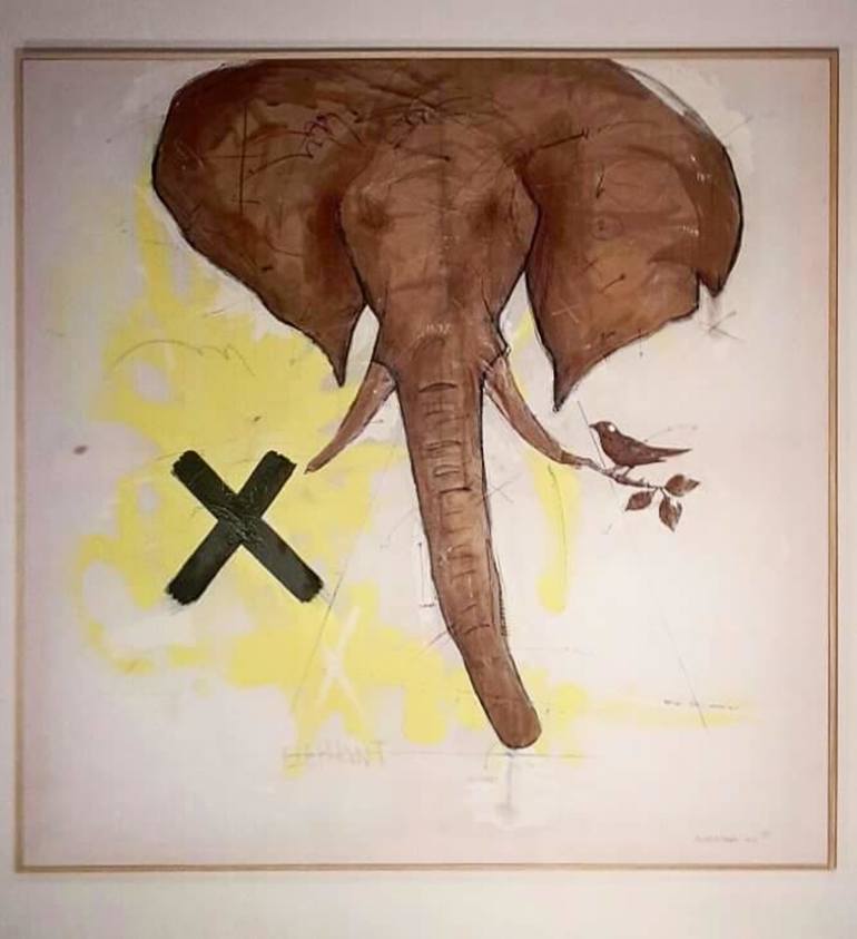 Elephant Painting by MICHELE SPINA Saatchi Art