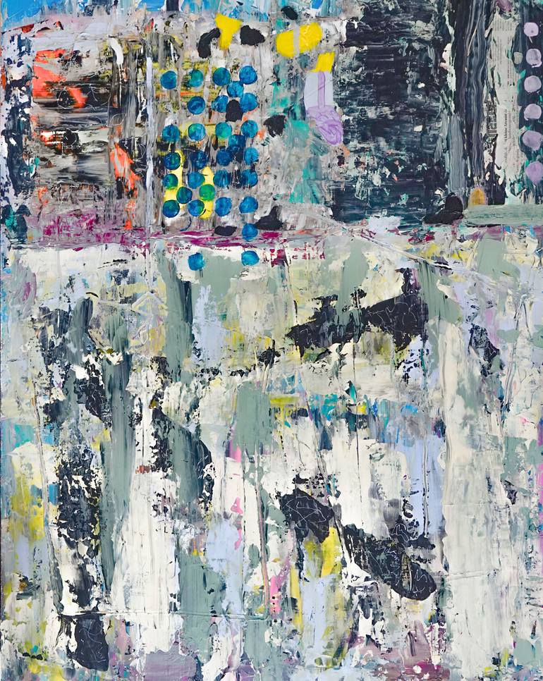 Original Abstract Expressionism Abstract Painting by Geert  Lemmers