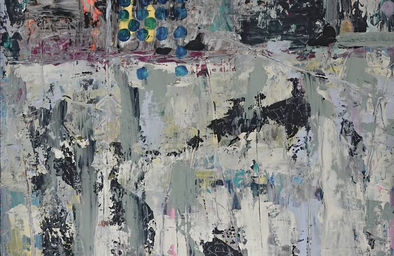 Original Abstract Expressionism Abstract Painting by Geert  Lemmers