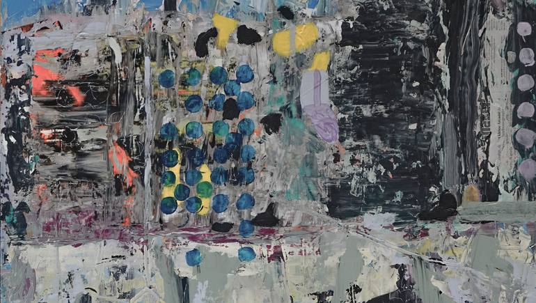 Original Abstract Expressionism Abstract Painting by Geert  Lemmers