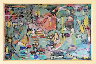 Original Contemporary Abstract Paintings by Geert  Lemmers