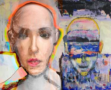 Original Expressionism Fantasy Mixed Media by Geert  Lemmers