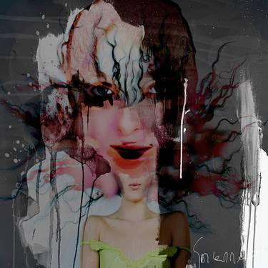 Original Expressionism Abstract Mixed Media by Geert  Lemmers