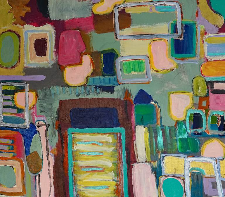 Original Abstract Expressionism Abstract Painting by Geert  Lemmers