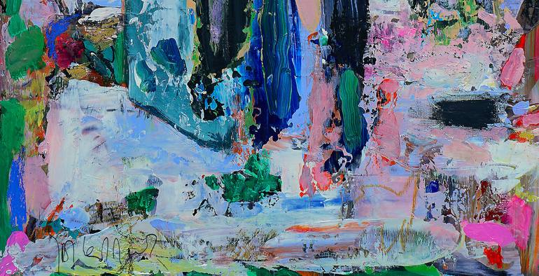 Original Abstract Expressionism Abstract Painting by Geert  Lemmers