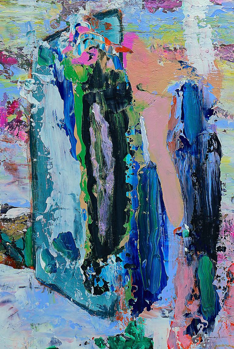 Original Abstract Expressionism Abstract Painting by Geert  Lemmers