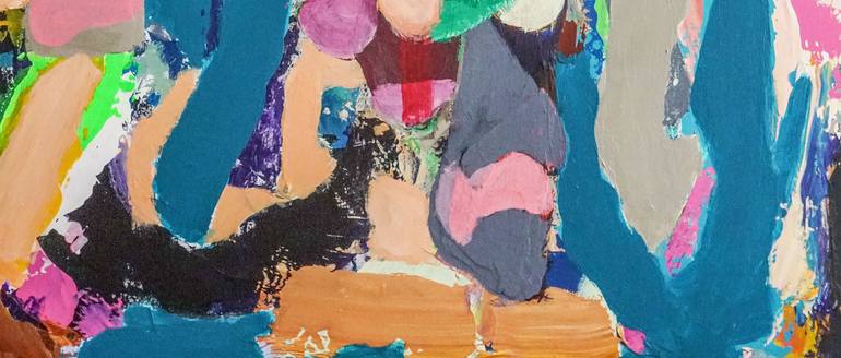 Original Abstract Expressionism Abstract Painting by Geert  Lemmers