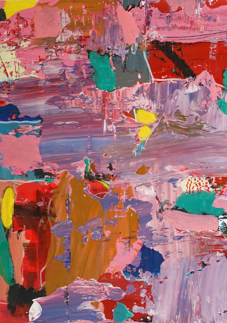 Original Abstract Expressionism Abstract Painting by Geert  Lemmers