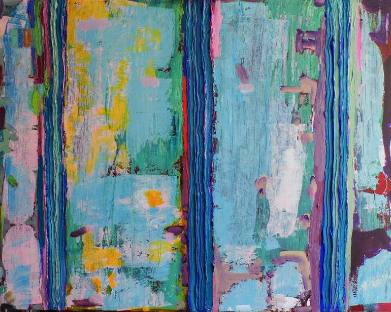 Original Abstract Expressionism Abstract Painting by Geert  Lemmers