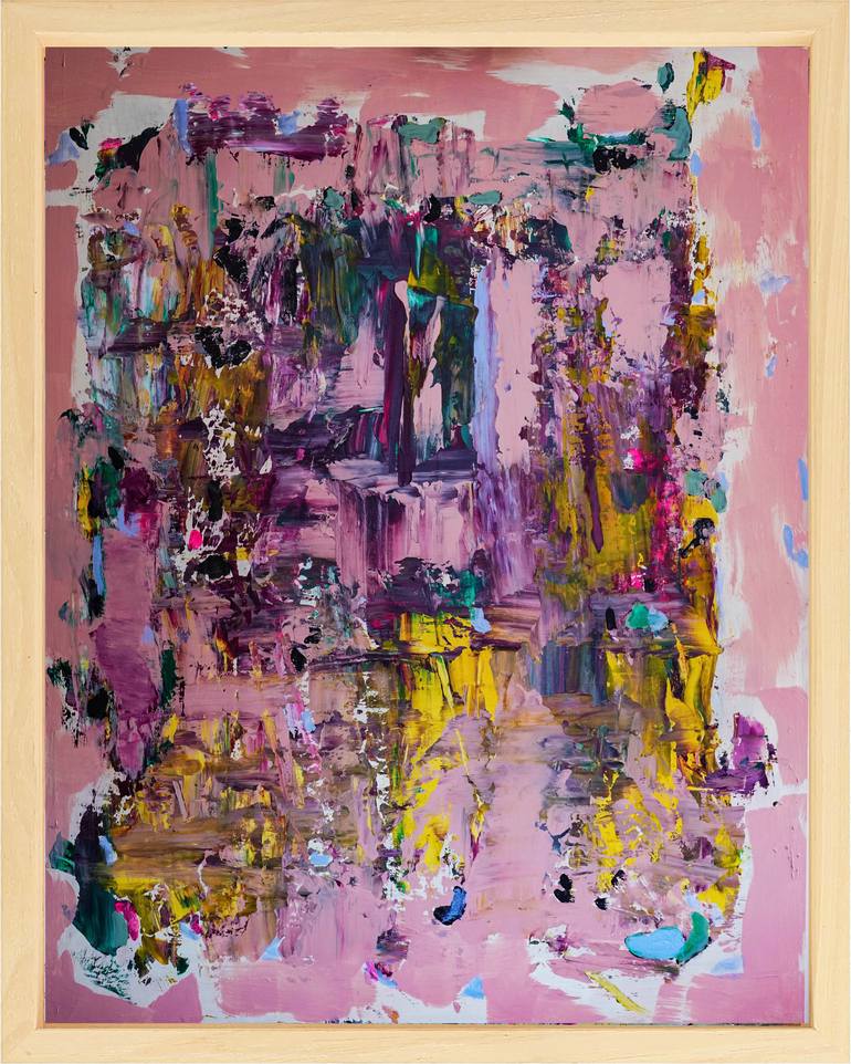 Original Abstract Expressionism Abstract Painting by Geert  Lemmers