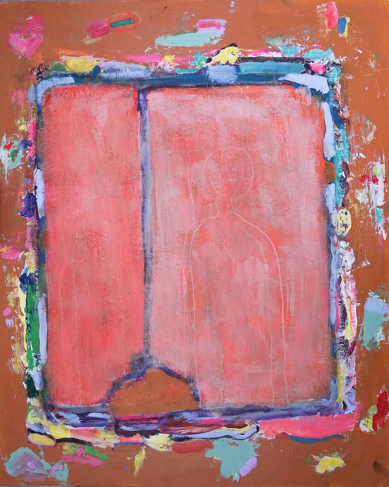 Original Abstract Expressionism Abstract Painting by Geert  Lemmers