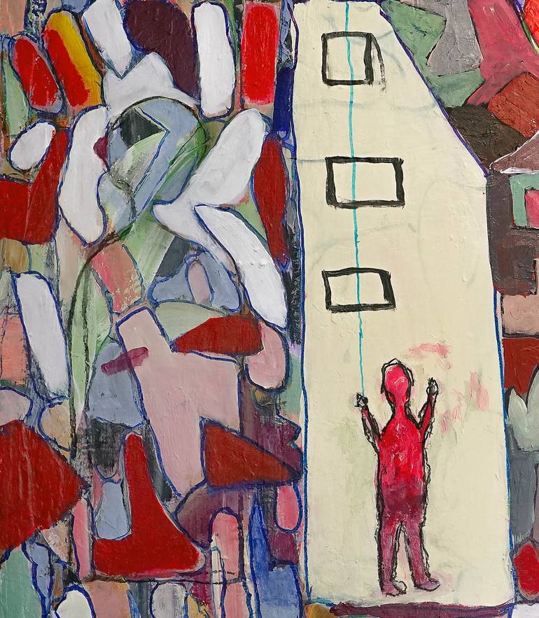 Original Abstract Expressionism Abstract Painting by Geert  Lemmers