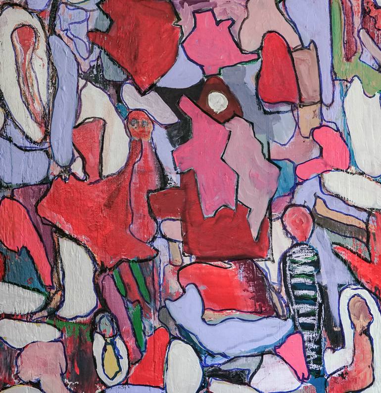 Original Abstract Expressionism Abstract Painting by Geert  Lemmers