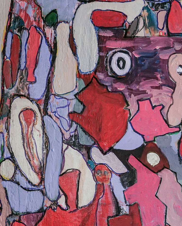 Original Abstract Expressionism Abstract Painting by Geert  Lemmers