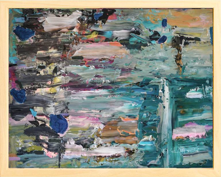 Original Abstract Expressionism Abstract Painting by Geert  Lemmers